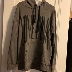 Pink VS hoodie sweater gray